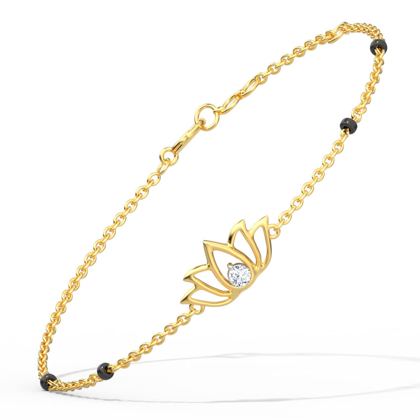 LOTUS MANGALSUTRA BRACELET
